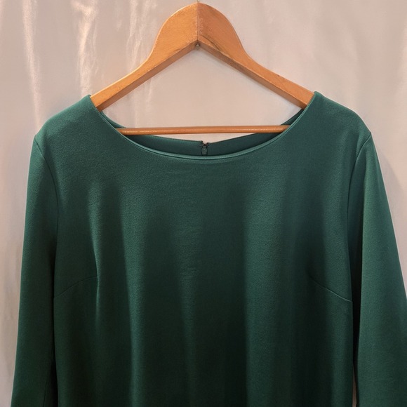 Est 1946 18W Modest Career Wear Green w/ Black Lace Dress Church Feminine - Picture 3 of 8